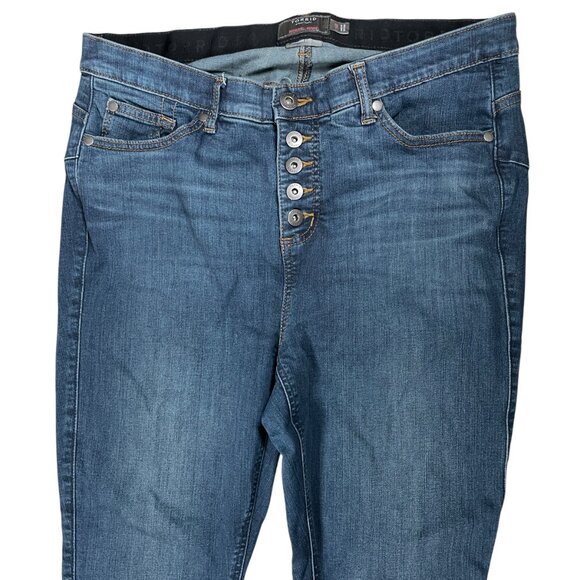 Torrid Women's Dark Blue Bombshell Skinny Jeans 16R Measures: 35x28 - Picture 2 of 8